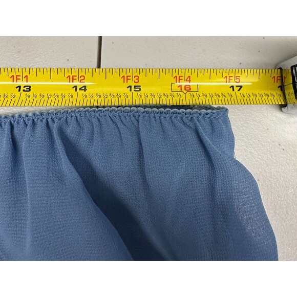 Alex Evenings Women’s Dress Pants 2X Blue Wide Leg Pull On Lined Elastic Waist - Picture 8 of 11